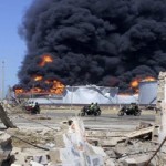 حريق مصفاة الجيلي في الخرطوم